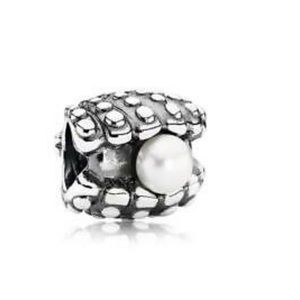 Authentic Pandora Oyster with Real Pearl Charm
